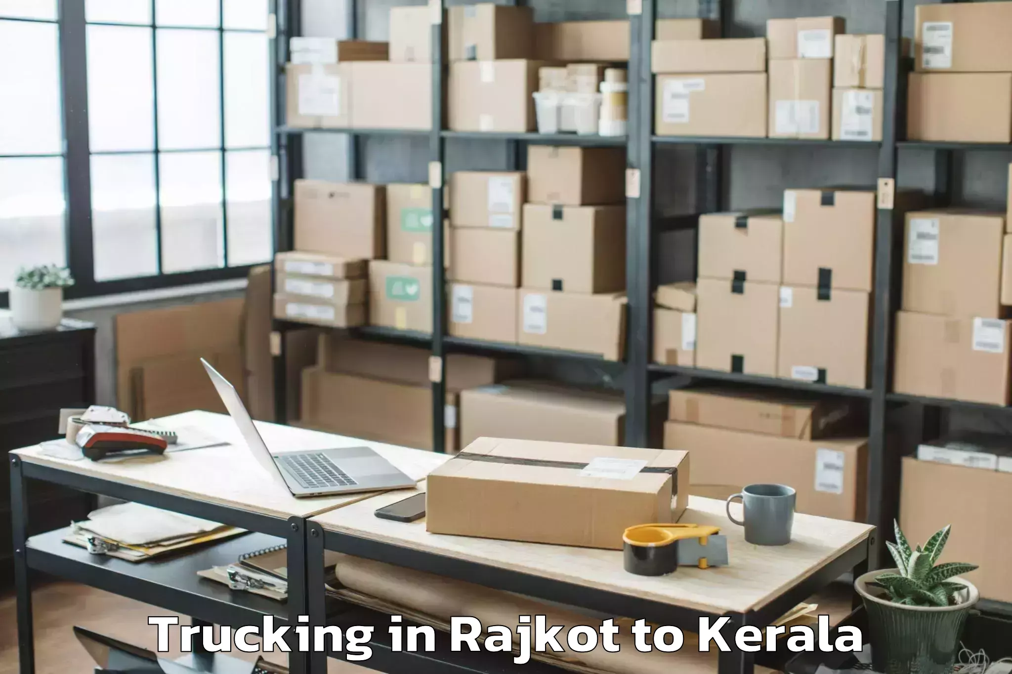 Top Rajkot to Meenachil Trucking Available